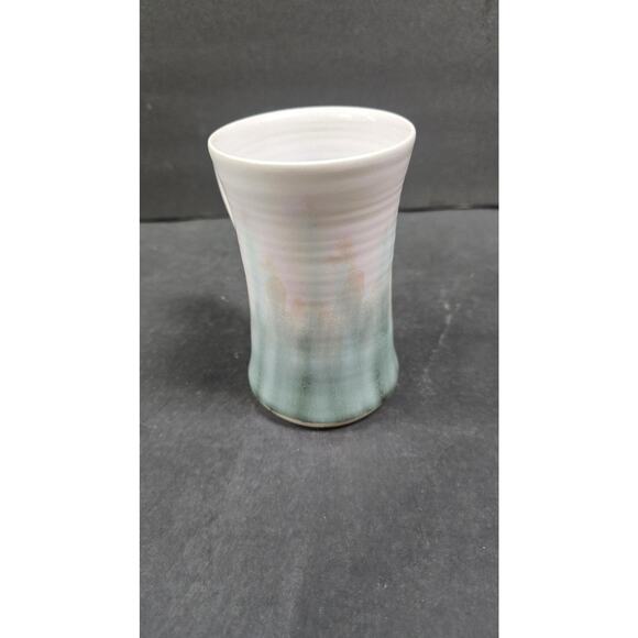 Handmade Studio Pottery Mug Signed Artisan Ceramic Coffee Cup Pastel Glaze - Picture 4 of 8